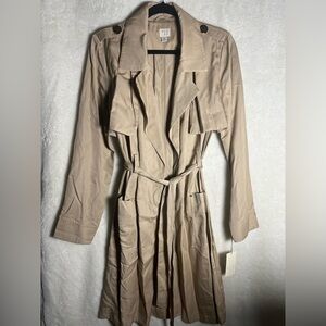 NWT - Never Worn - Womens a new day Trench Coat - Tan - XS - runs oversized